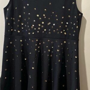 Lands End Girls Holiday Sequin skater Dress